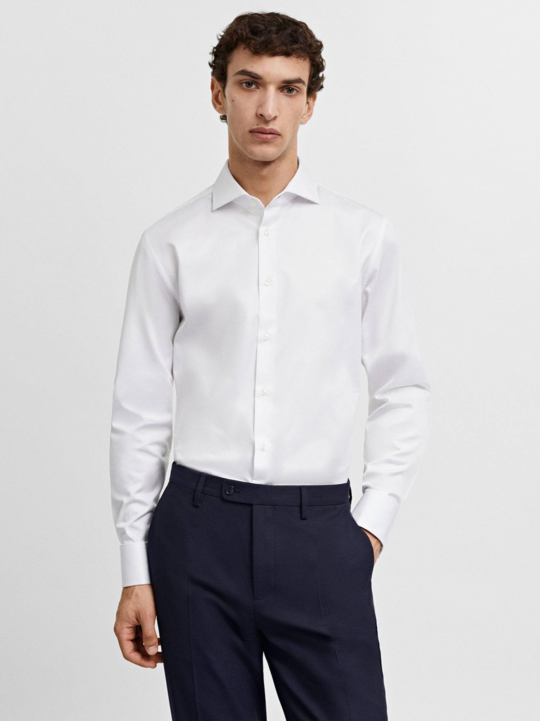 

MANGO MAN The Suit Collection Pure Cotton Formal Shirt, White