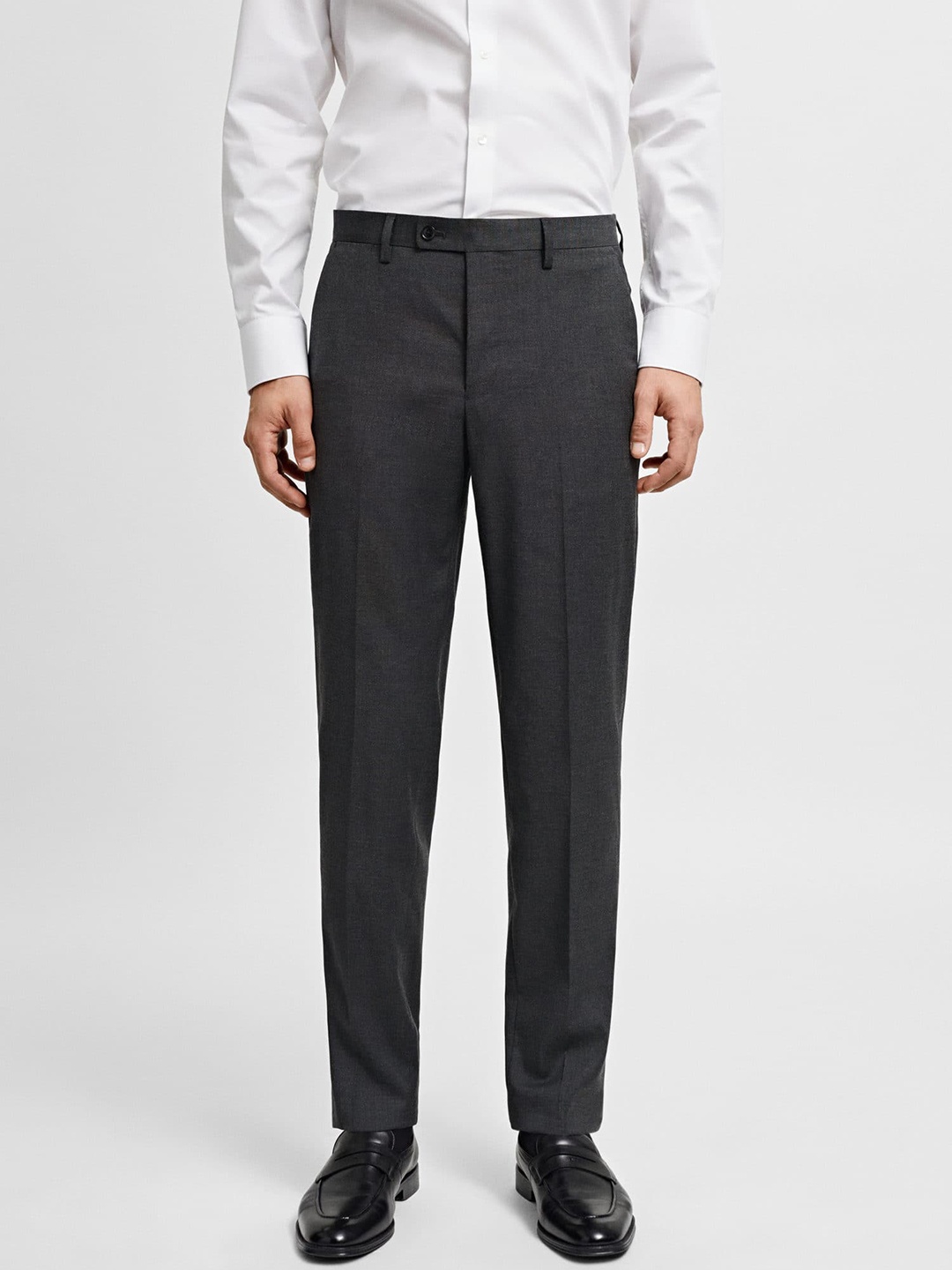 

MANGO MAN The Suit Collection Slim Fit Formal Trousers, Charcoal