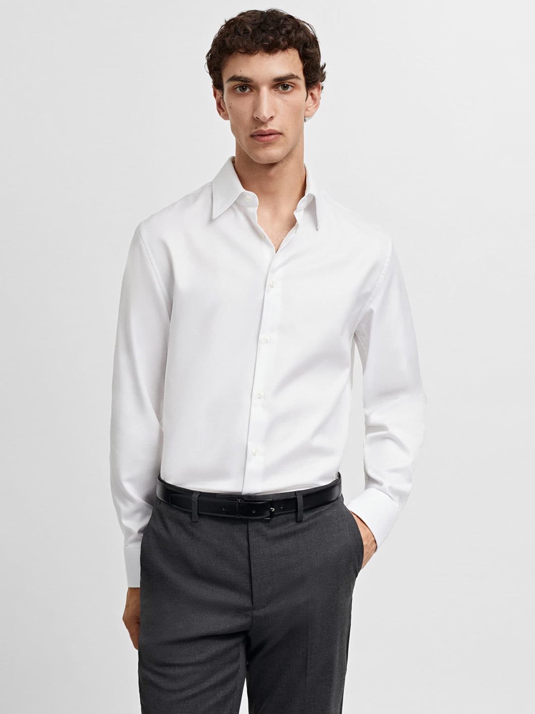 

MANGO MAN The Suit Collection Pure Cotton Formal Shirt, White