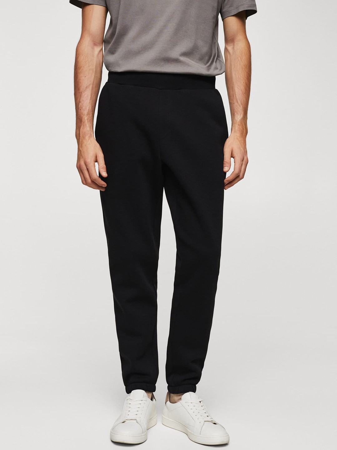 

MANGO MAN Regular Fit Joggers, Black