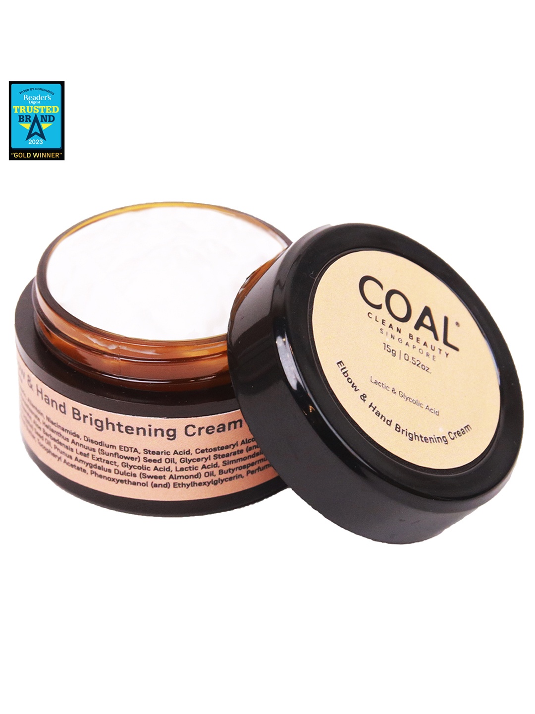 

COAL CLEAN BEAUTY Clean Beauty Elbow & Hand Brightening Gel Cream - 15g, White