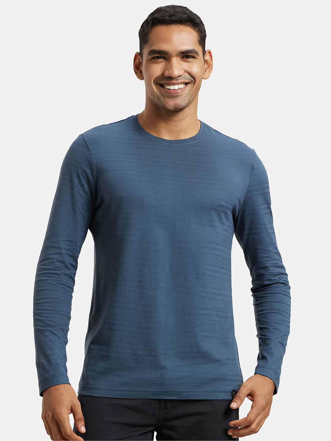 

Jockey Super Combed Supima Cotton Solid Round Neck Full Sleeve Tshirt-IM22, Navy blue