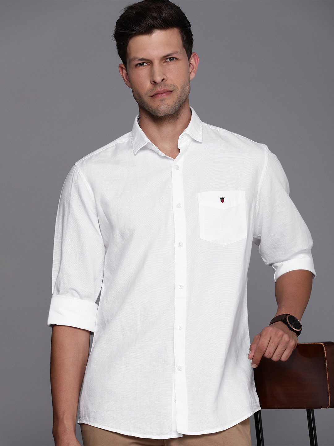 

Louis Philippe Sport Solid Slim Fit Casual Shirt, White