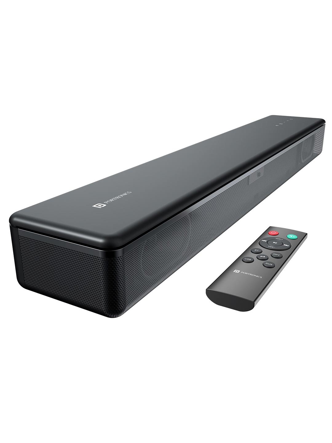 

Portronics Black Sound Slick 8 80W Bluetooth Soundbar