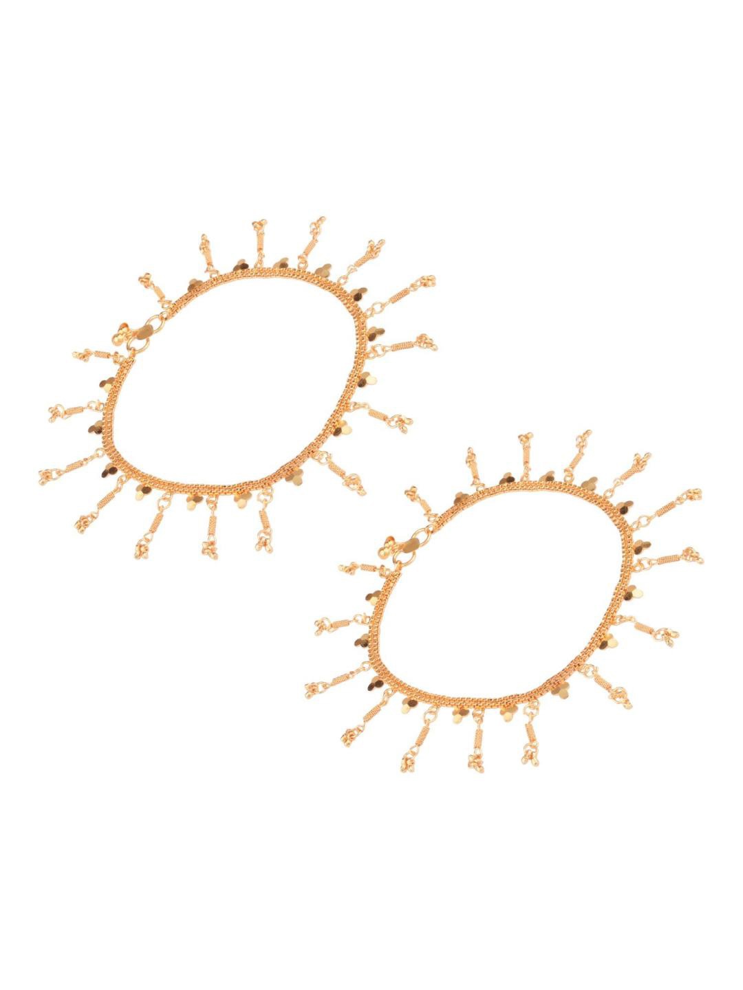 

Efulgenz Gold-Plated Anklets