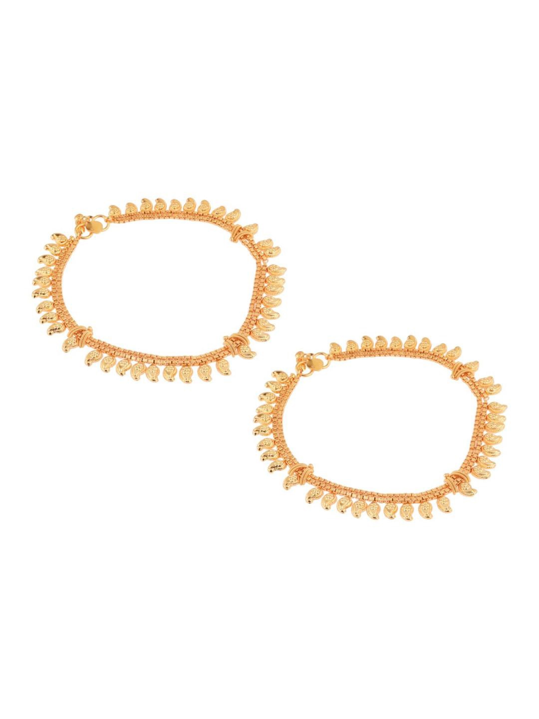 

Efulgenz Gold Plated Anklet