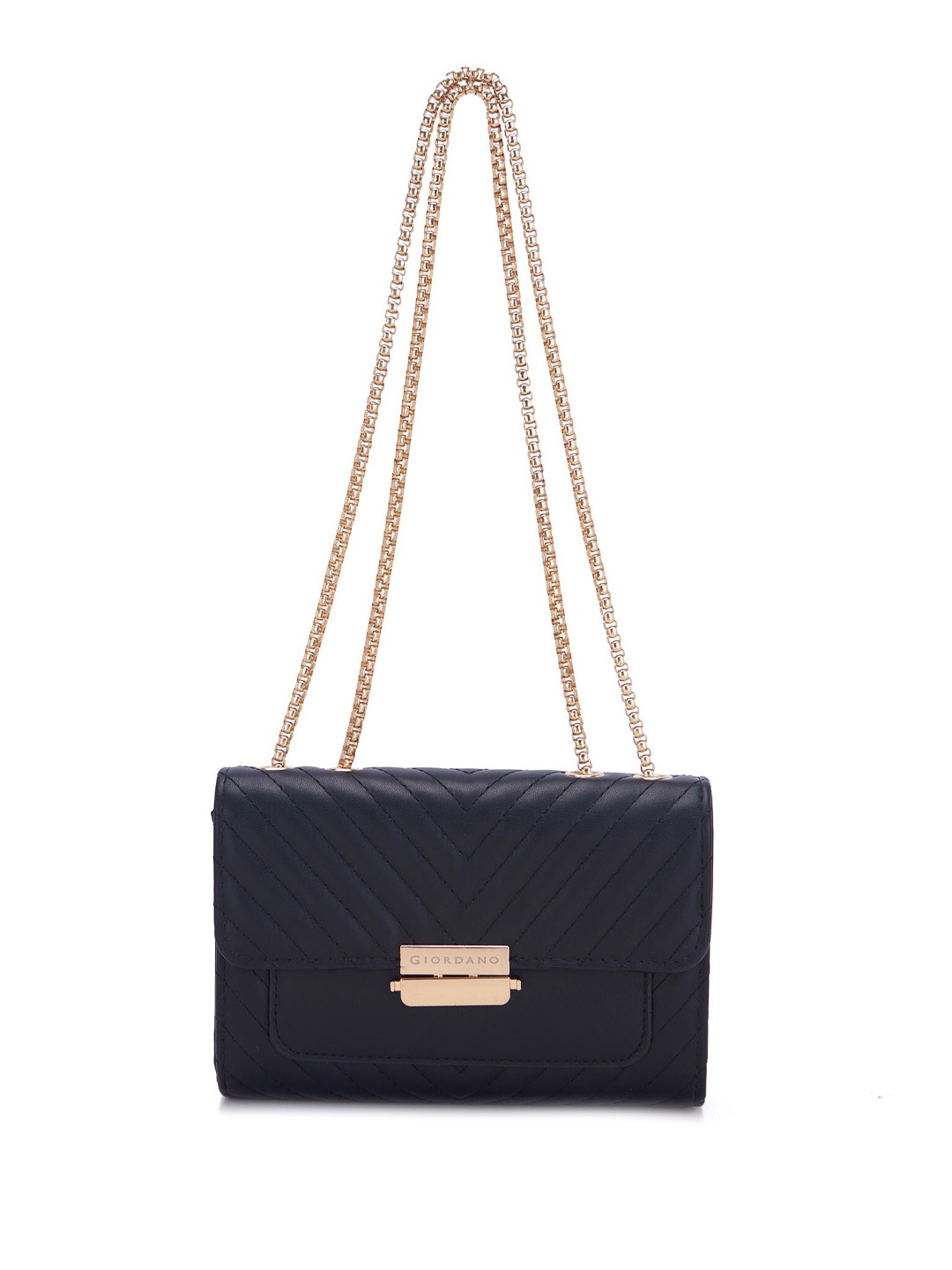 

GIORDANO Textured Structured Sling Bag, Black