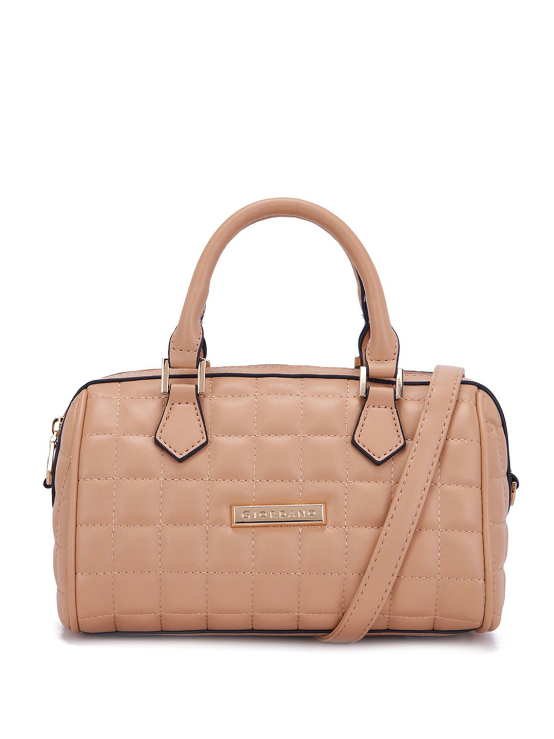 

GIORDANO PU Textured Swagger Handheld Bag, Beige