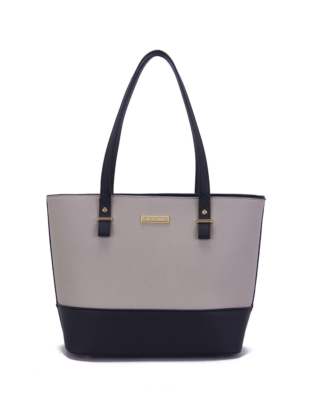 

GIORDANO Colourblocked Structured Shoulder Bag, Grey
