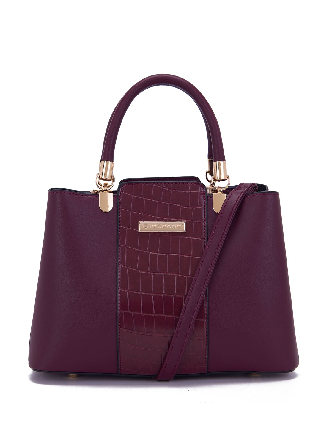 

GIORDANO Textured PU Structured Handheld Bag, Maroon