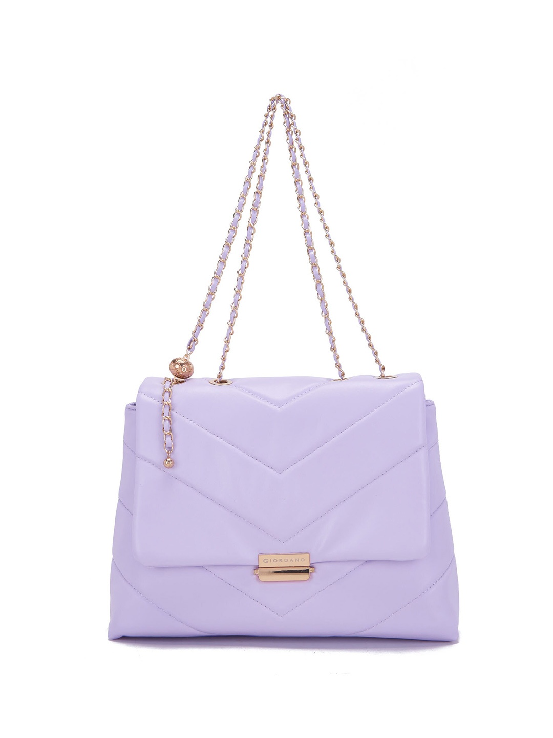 

GIORDANO PU Structured Handheld Bag with Quilted, Lavender