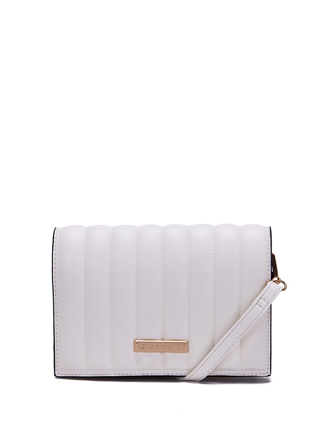 

GIORDANO Textured PU Structured Sling Bag with Quilted, White