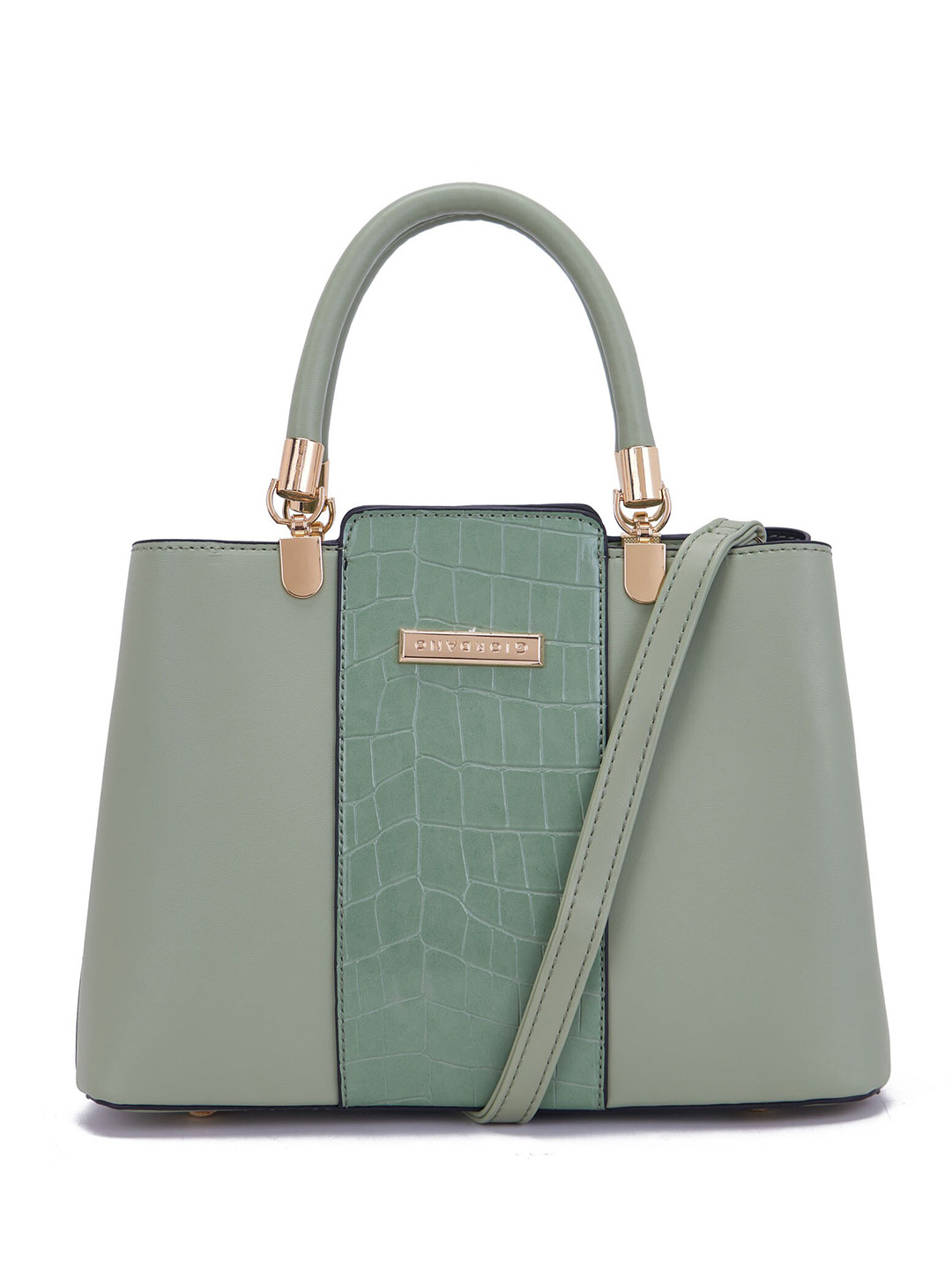 

GIORDANO Structured Handheld Bag, Green