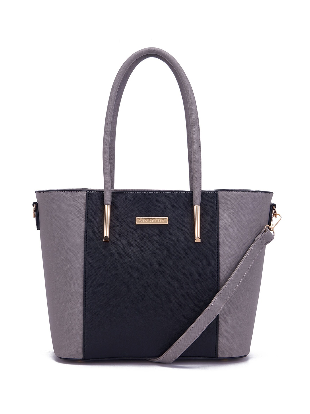 

GIORDANO Colourblocked Structured Shoulder Bag, Grey