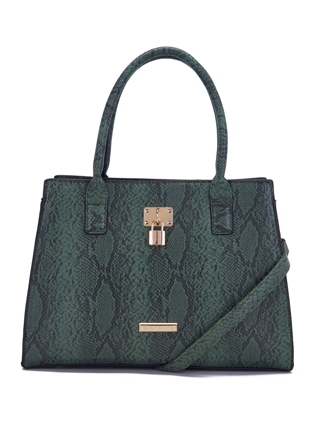 

GIORDANO Animal Printed Structured Handheld Bag, Green