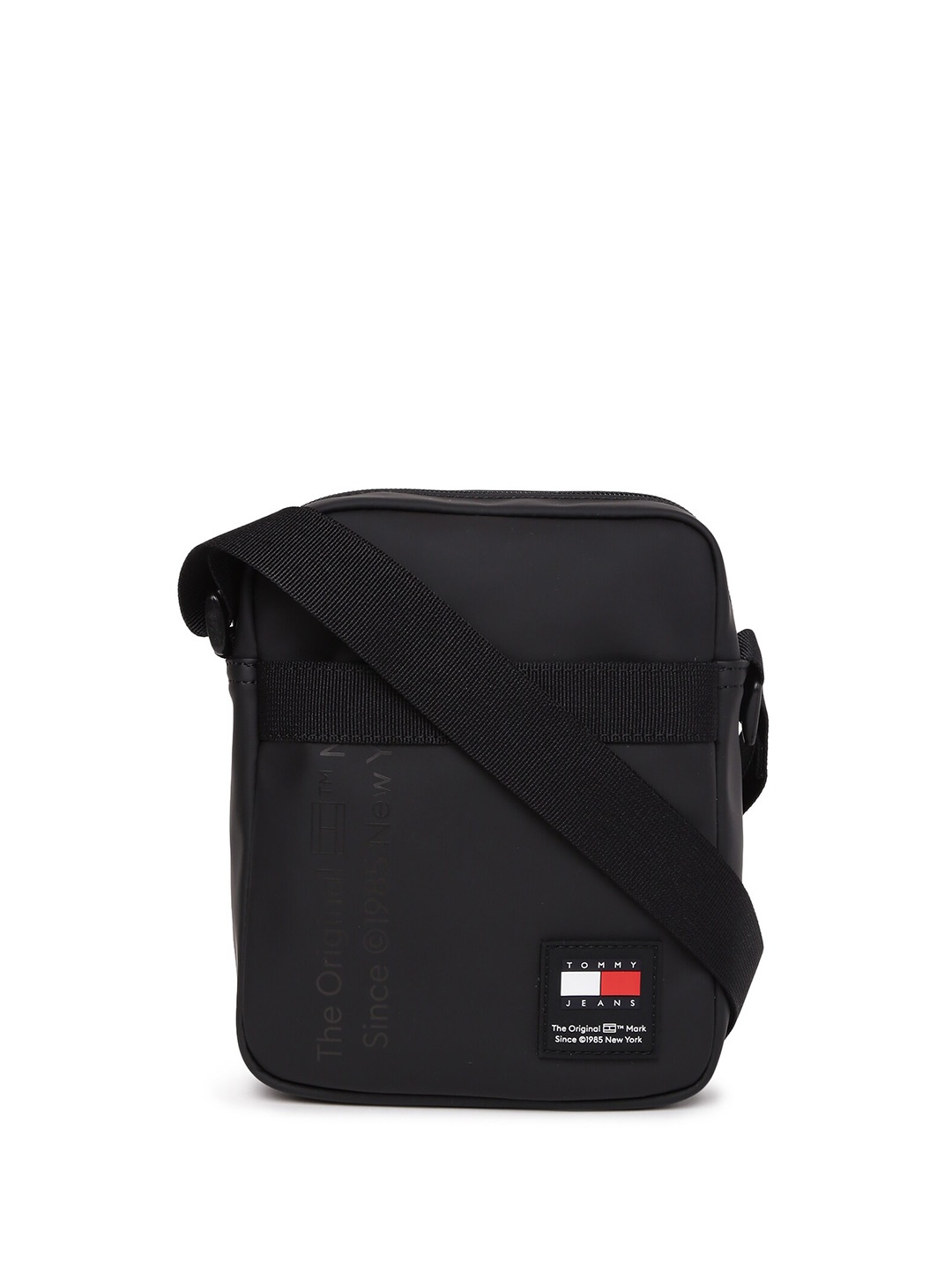 

Tommy Hilfiger PU Structured Sling Bag, Black