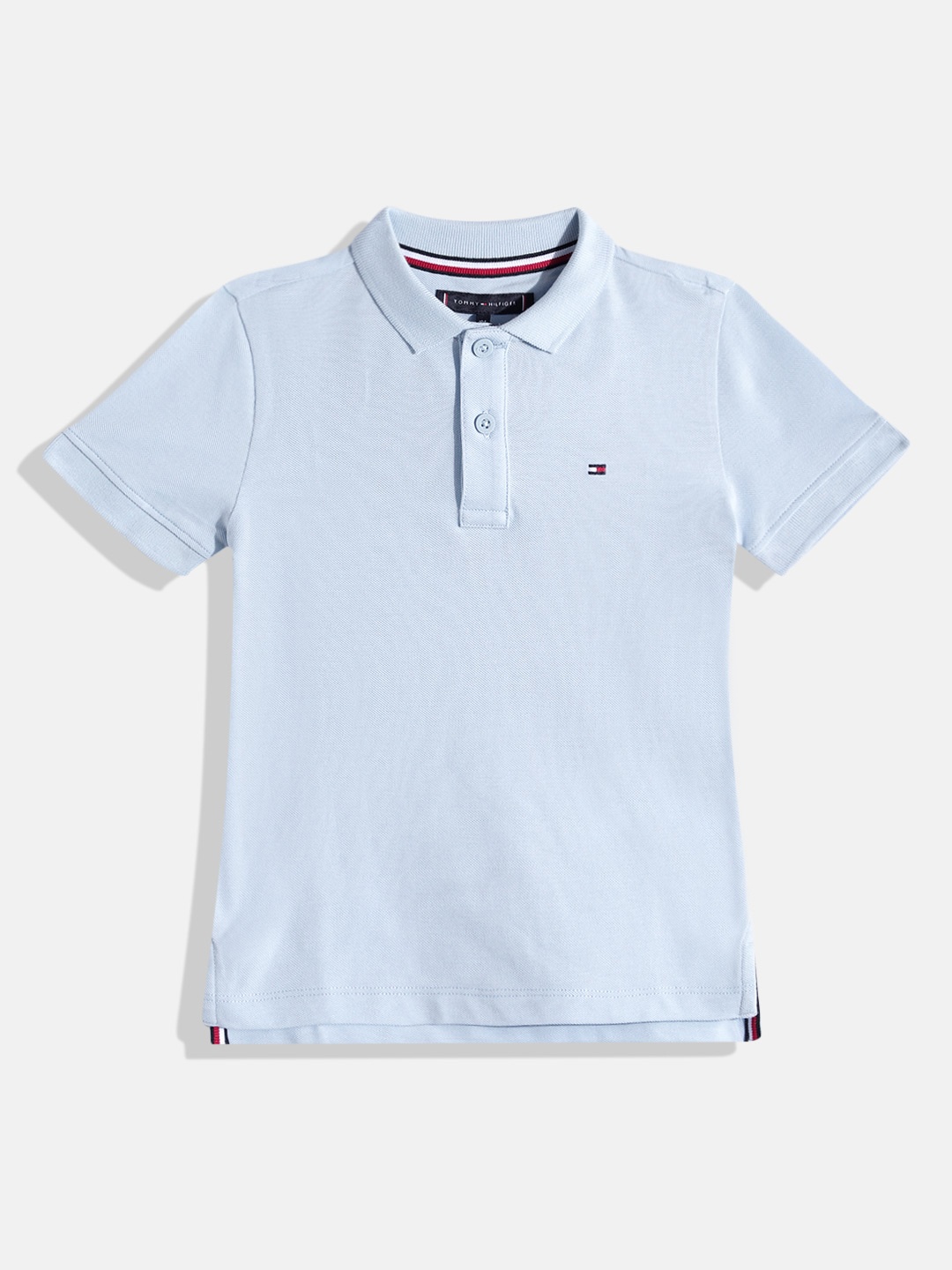 

Tommy Hilfiger Boys Polo Collar Pure Cotton T-shirt, Blue