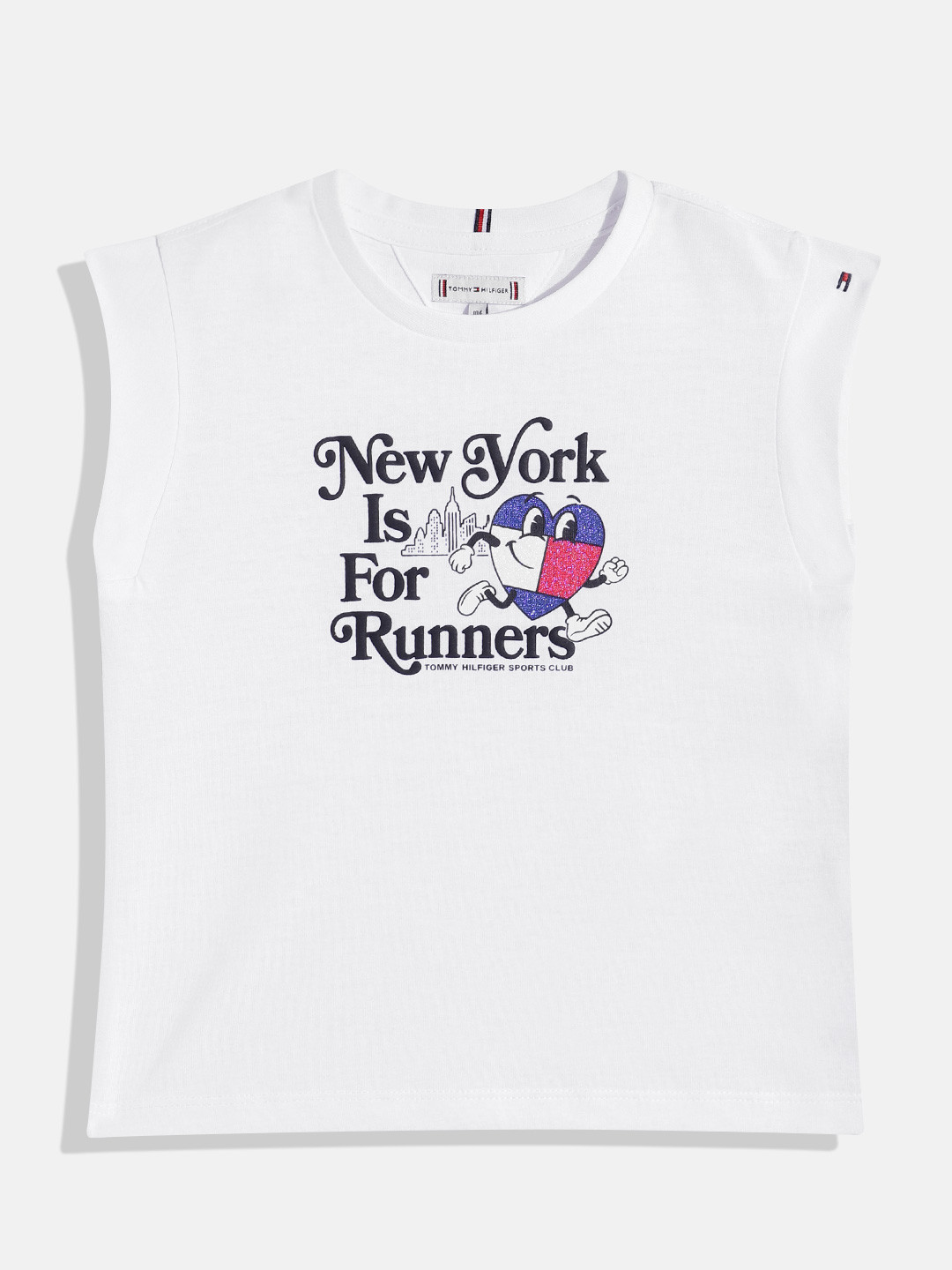 

Tommy Hilfiger Girls Graphic Printed T-shirt, White