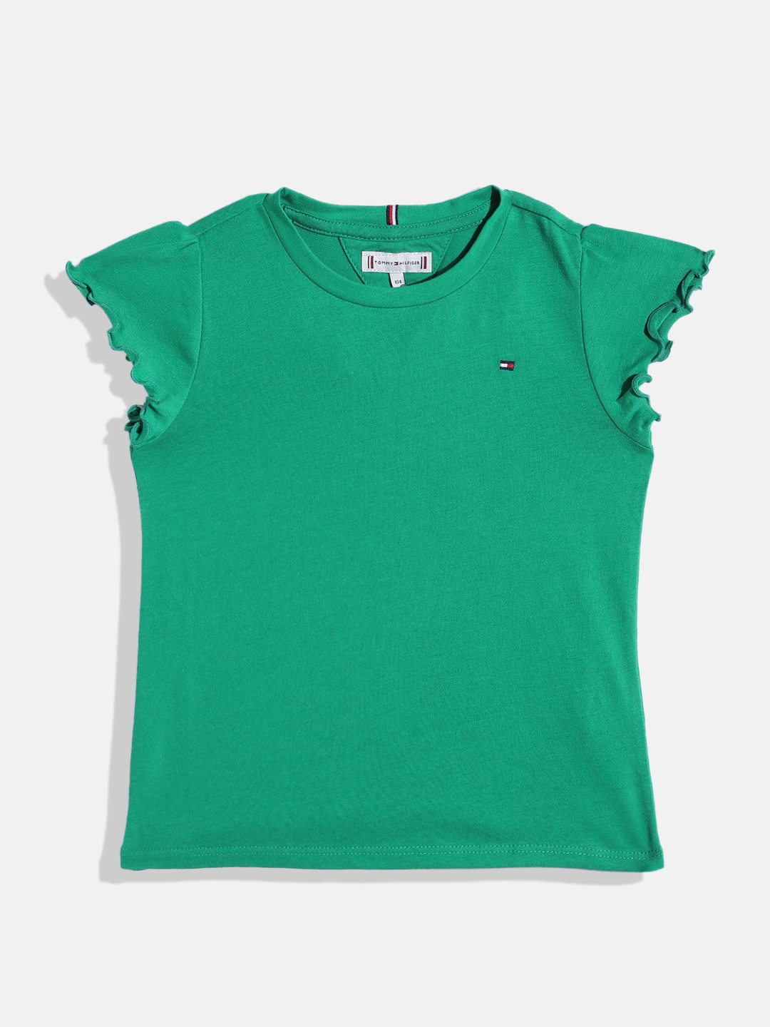 

Tommy Hilfiger Girls Round Neck T-shirt, Green