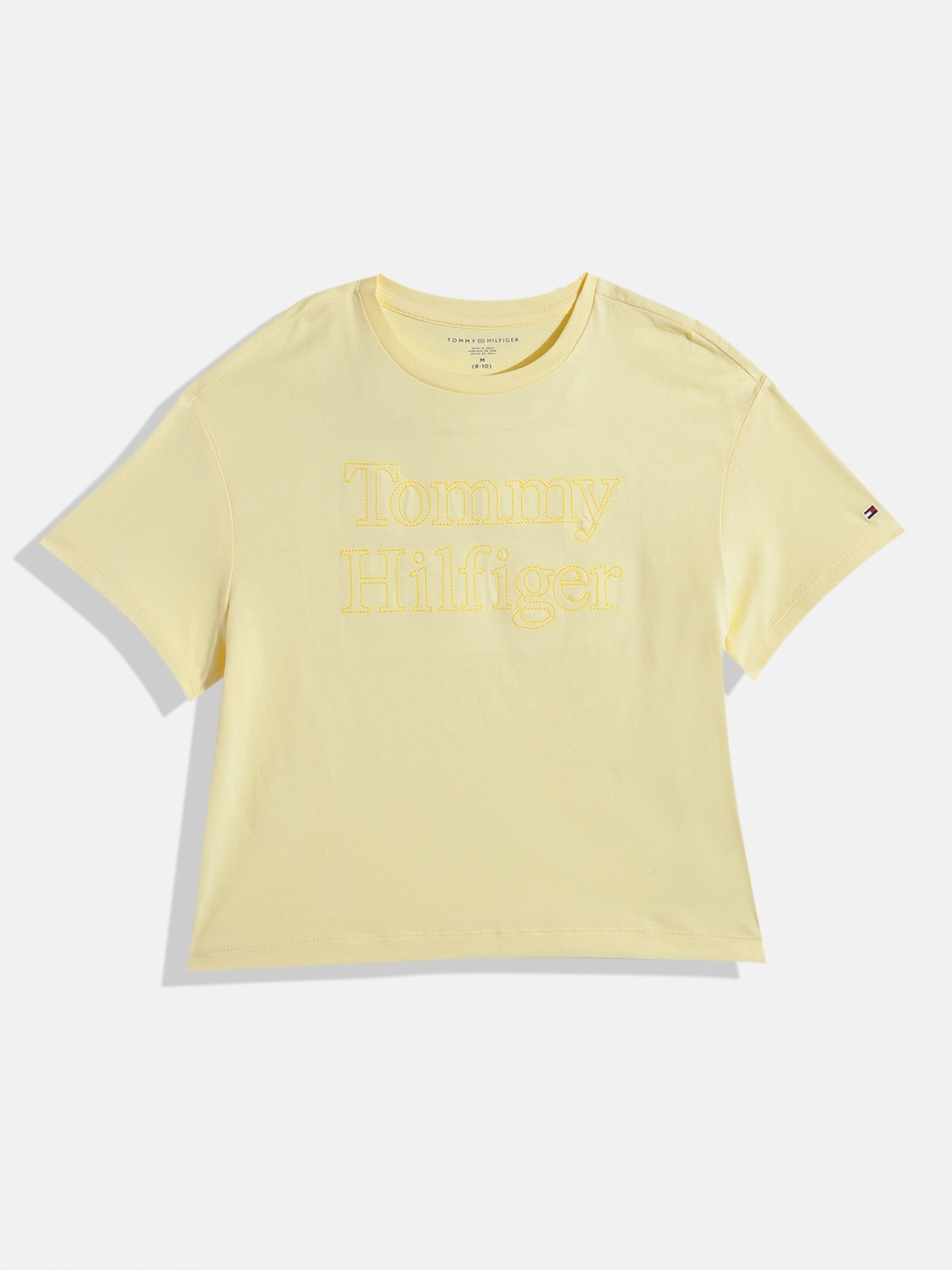 

Tommy Hilfiger Girls Brand Logo T-shirt, Yellow