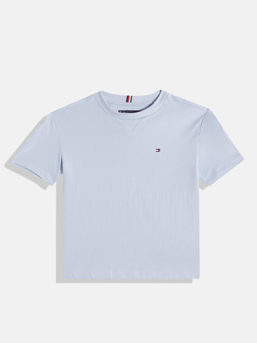 

Tommy Hilfiger Boys Pure Cotton Round Neck T-shirt, Blue