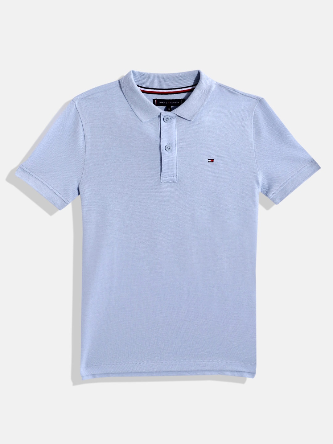 

Tommy Hilfiger Boys Polo Collar Pure Cotton T-shirt, Blue