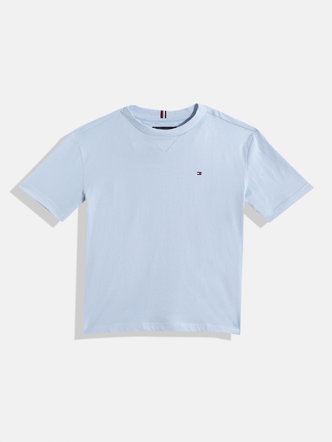 

Tommy Hilfiger Boys Pure Cotton Round Neck T-shirt, Blue