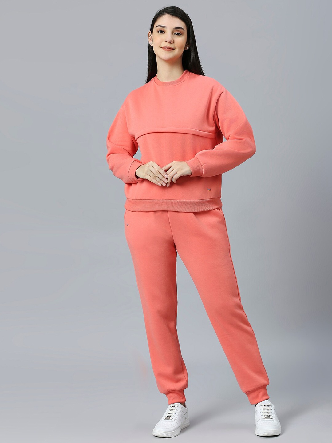 

True Shape Maternity Sweatshirt & Joggers, Orange