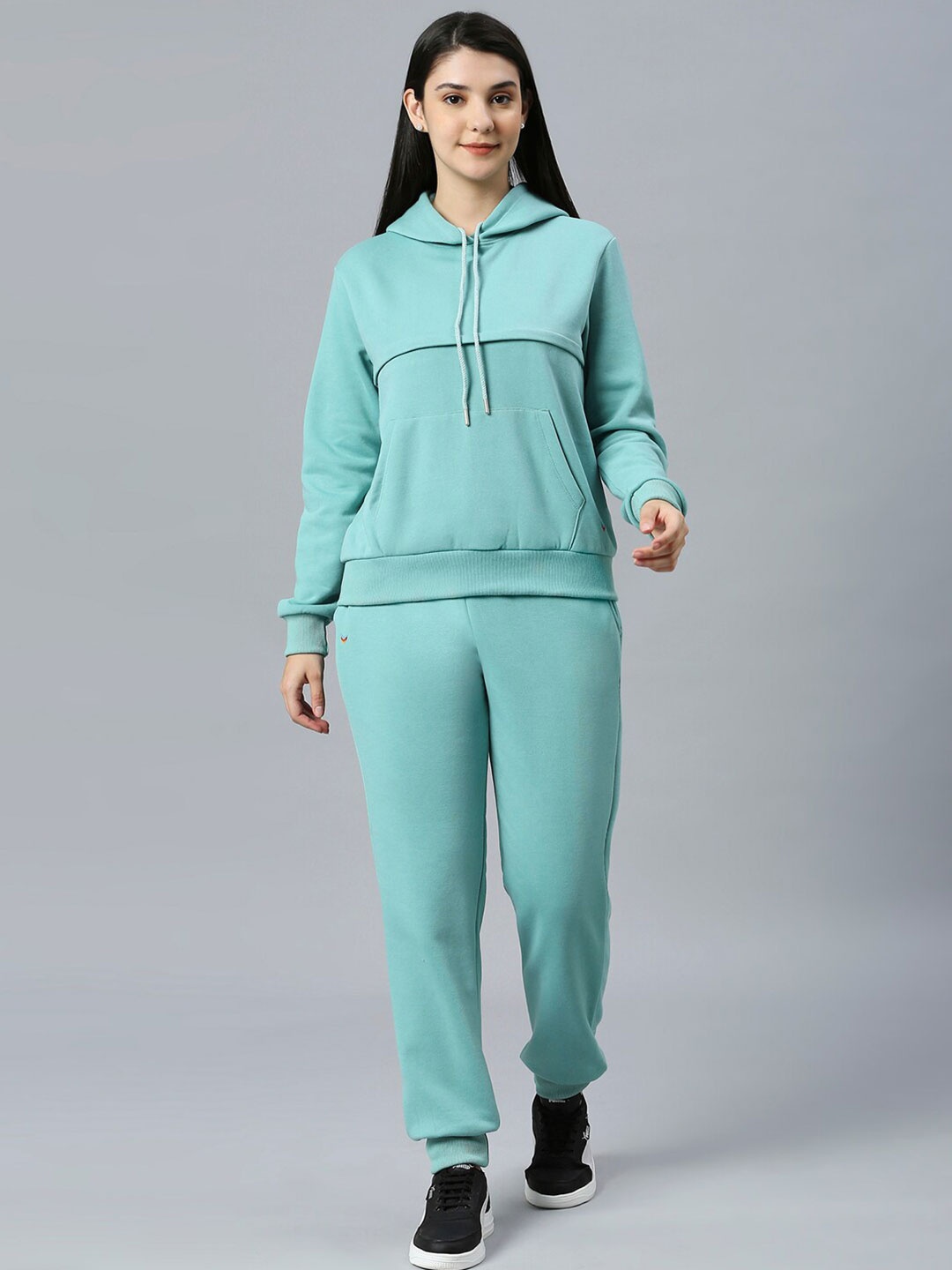 

True Shape Hooded Maternity Sweatshirt & Joggers, Blue
