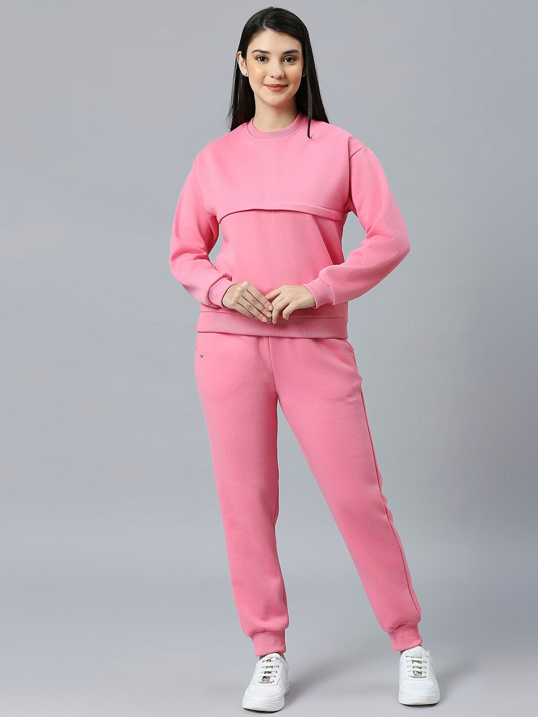 

True Shape Maternity Sweatshirt & Joggers, Pink