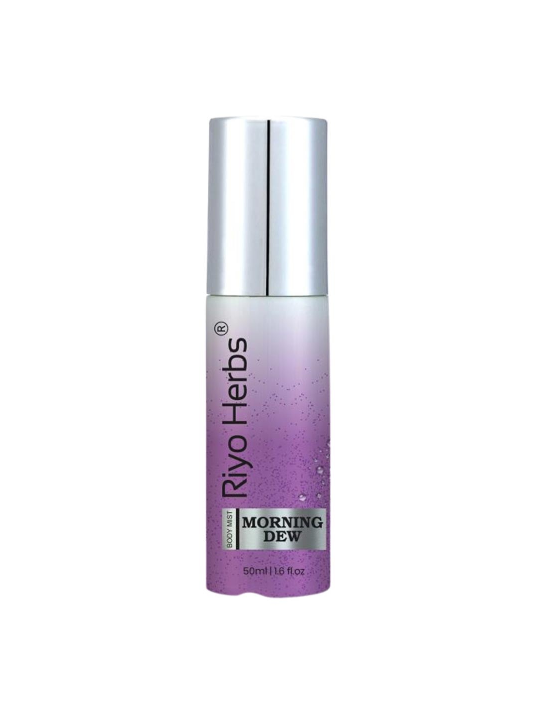 

Riyo Herbs Women Morning Dew Long Lasting Body Mist Spray - 50ml, Purple