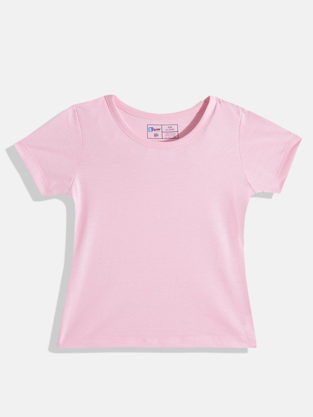 

Eteenz Girls Premium Cotton Round Neck T-shirt, Pink