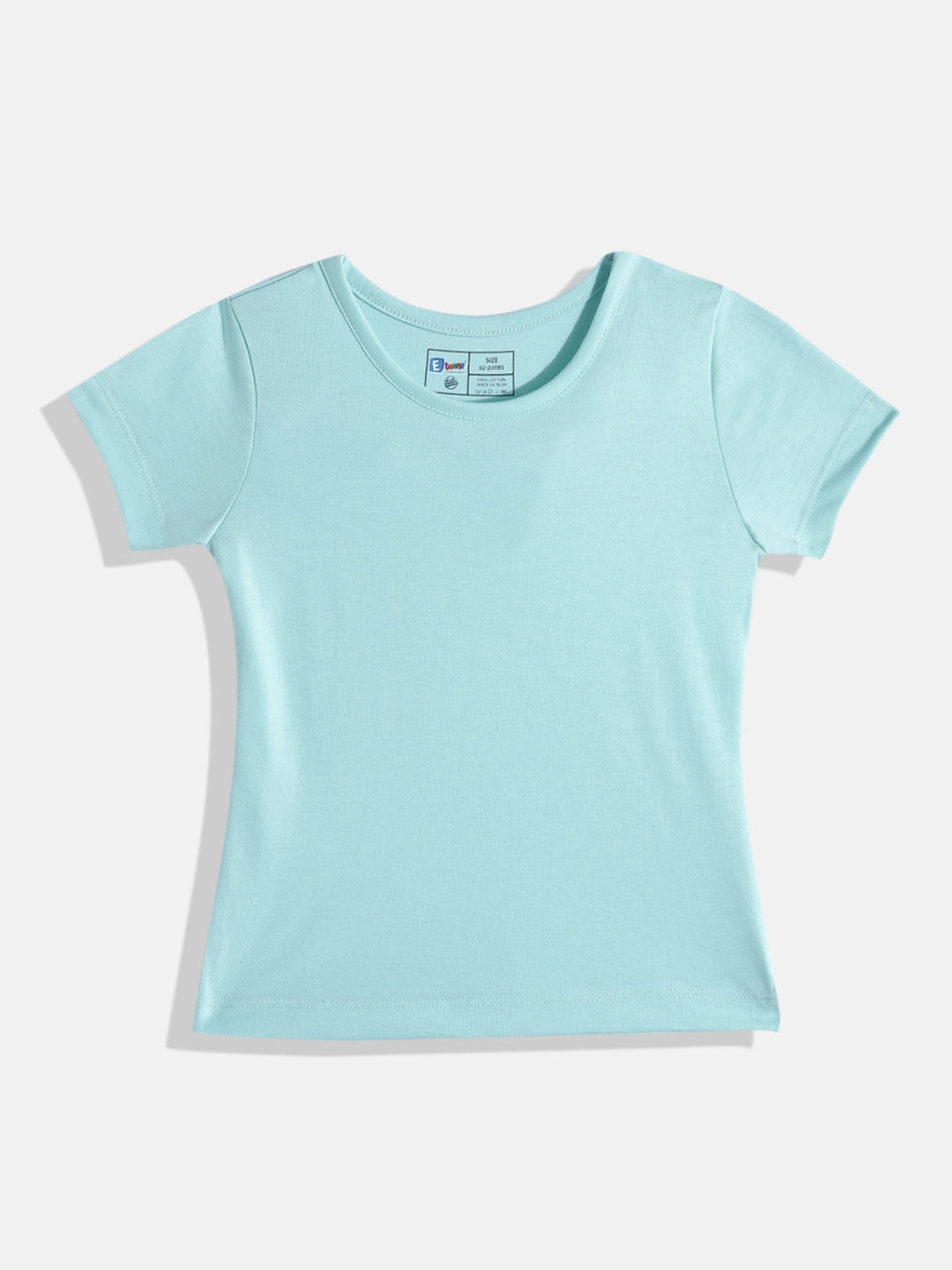 

Eteenz Girls Premium Cotton Round Neck T-shirt, Sea green