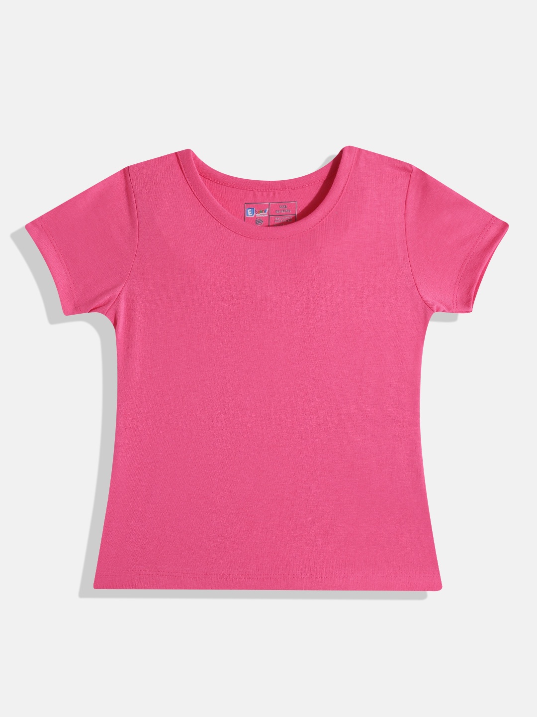 

Eteenz Girls Premium Cotton Round Neck T-shirt, Pink