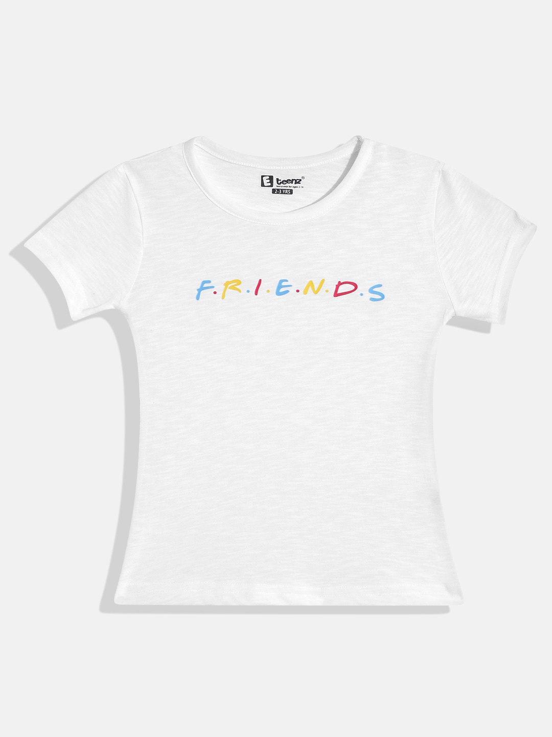 

Eteenz Girls Friends Typography Printed T-shirt, White