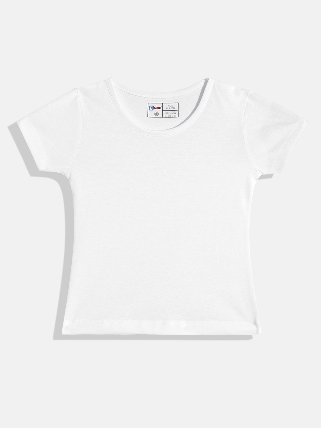 

Eteenz Girls Premium Cotton T-shirt, White