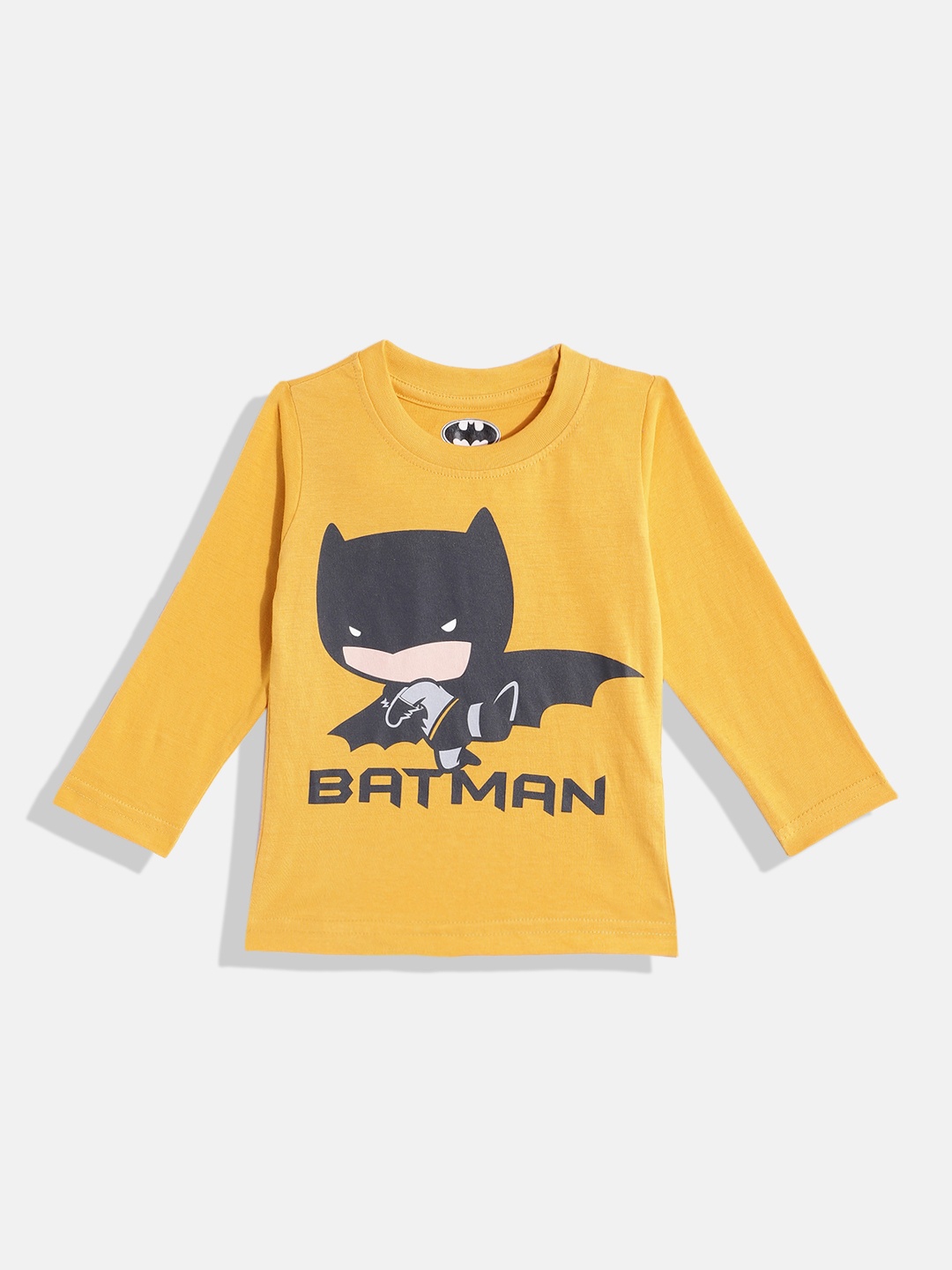 

Eteenz Boys Premium Cotton Batman Printed T-shirt, Yellow