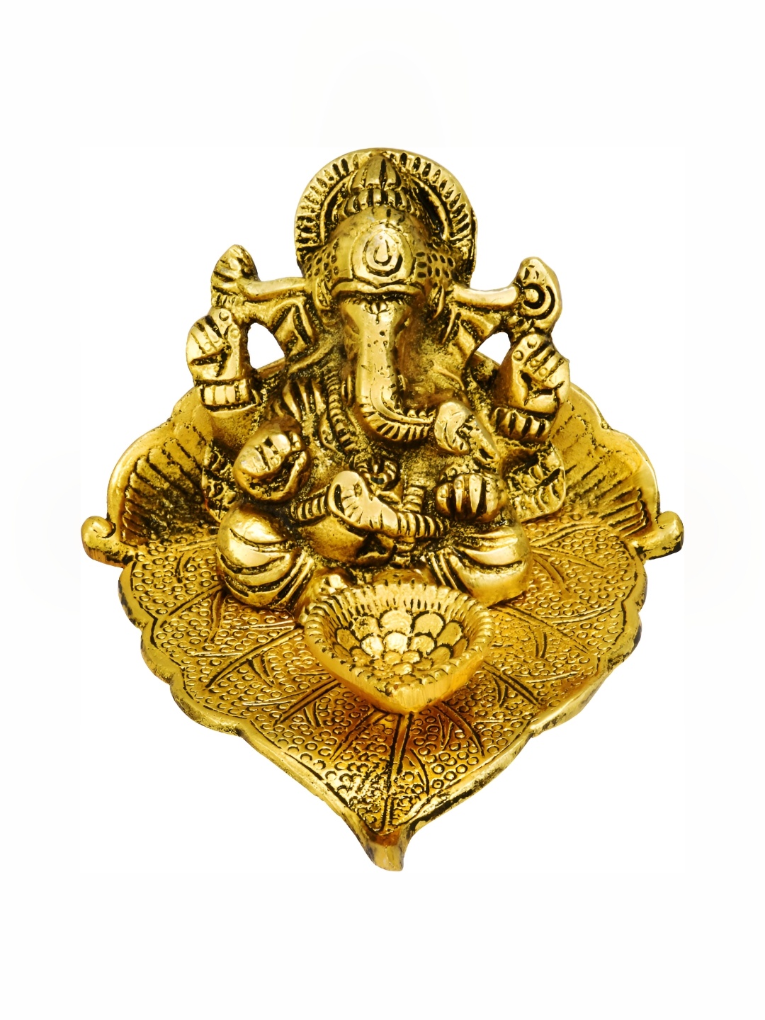

Navyaksh Gold Toned Religious Brass Showpiece