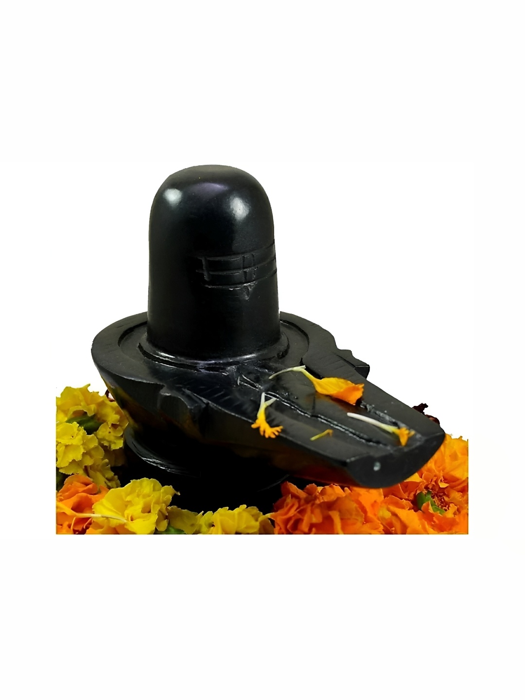 

Navyaksh Black Marble God Shiva lingam Showpiece