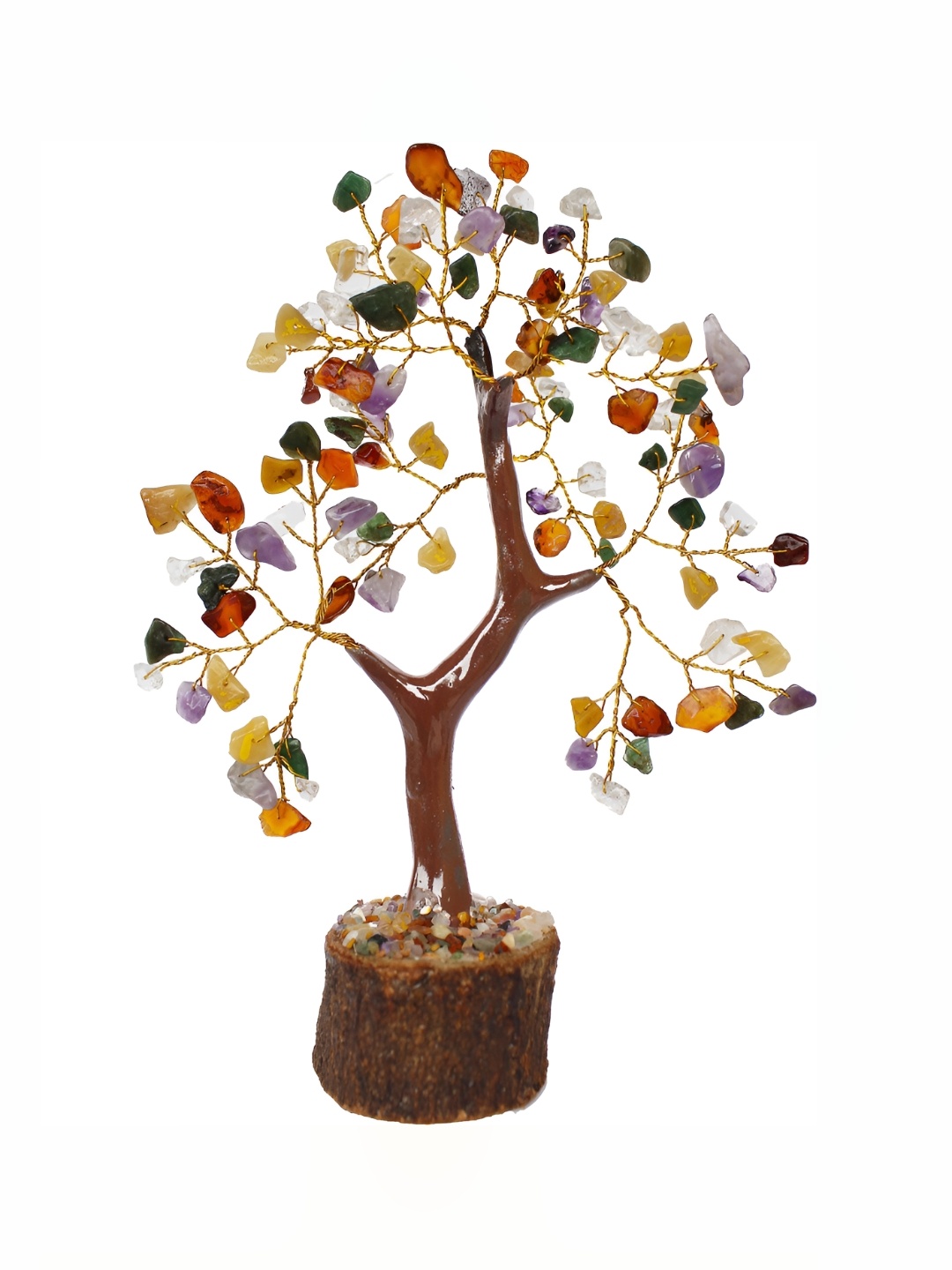 

Navyaksh Brown Tree Stones Showpiece