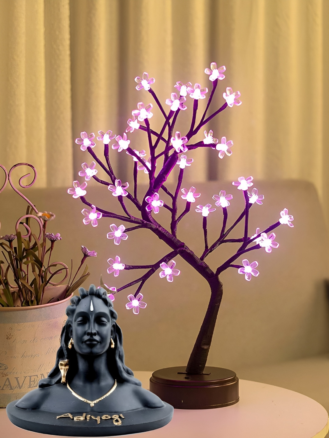 

Navyaksh Black Adiyogi Shiva Decorative Showpiece