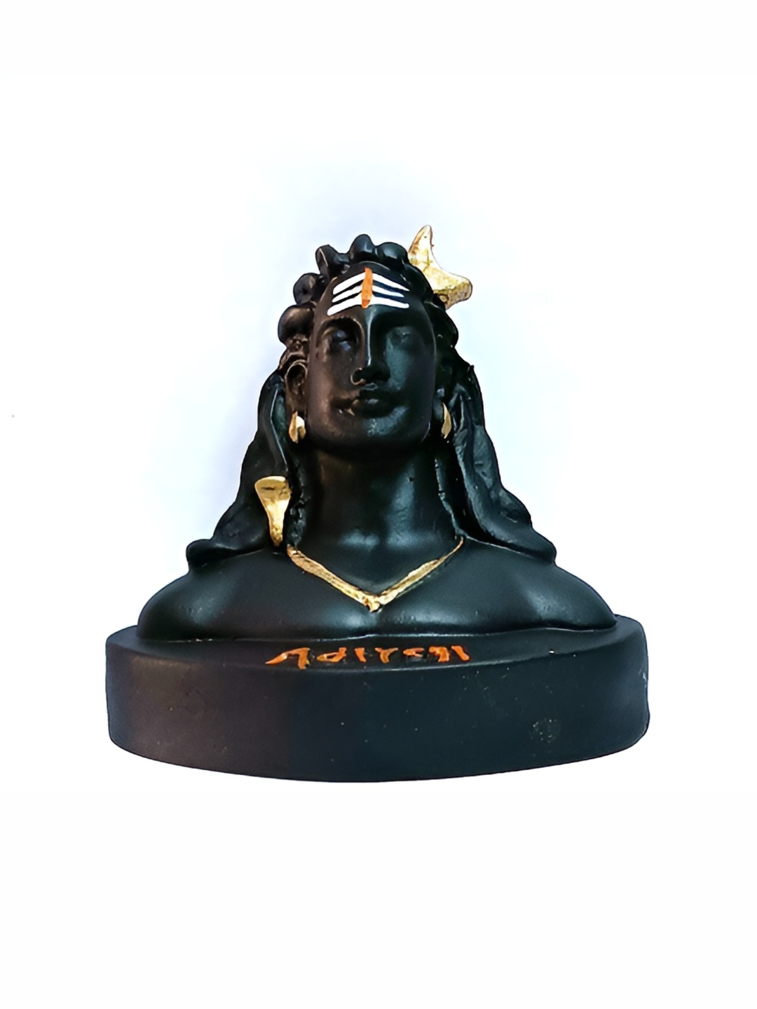 

Navyaksh Black Adiyogi Statue for Car Dashboard Decorative Showpiece