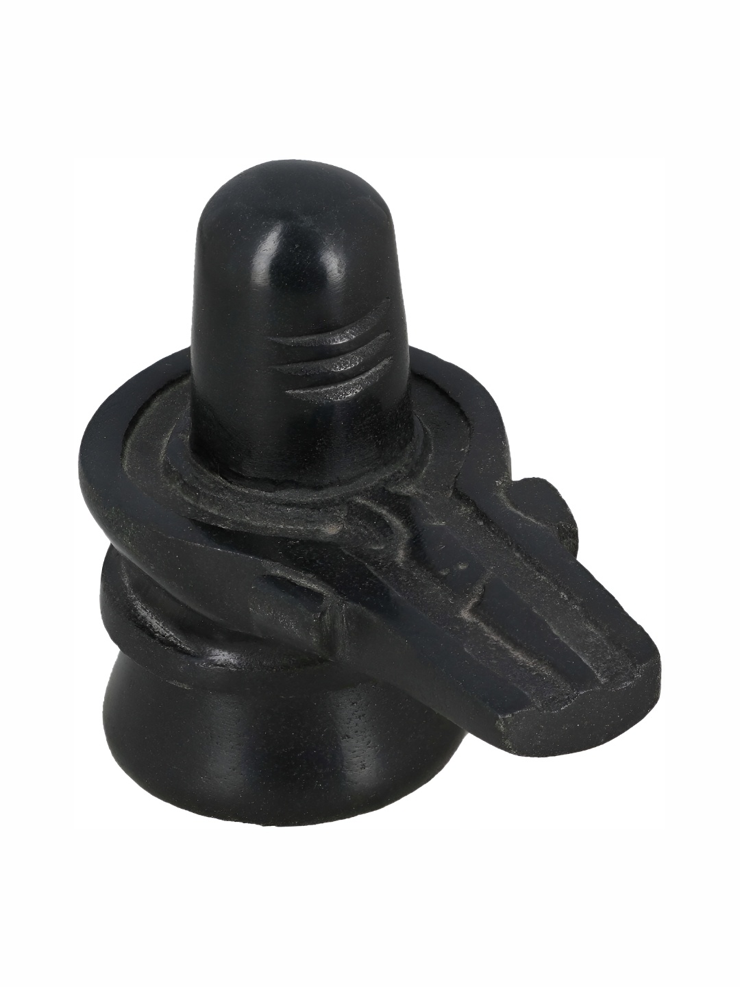 

Navyaksh Black Shivling Nandi Religious Idol Showpiece