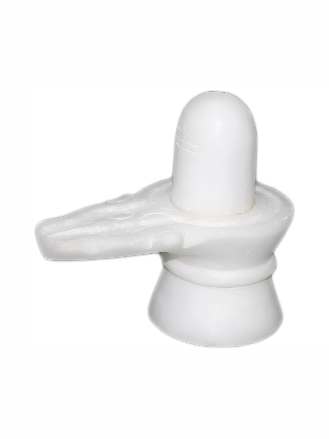 

Navyaksh White Marble Shivling Showpiece