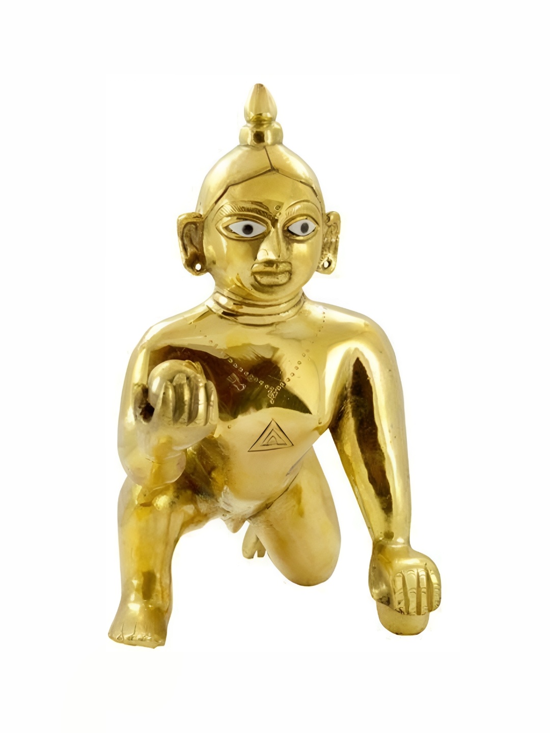 

Navyaksh Gold Toned Laddu Gopal Showpiece