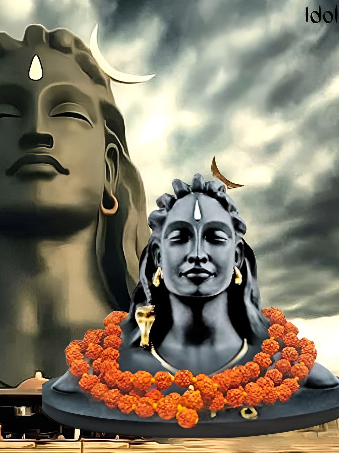 

Navyaksh Black Adiyogi Idol Showpiece