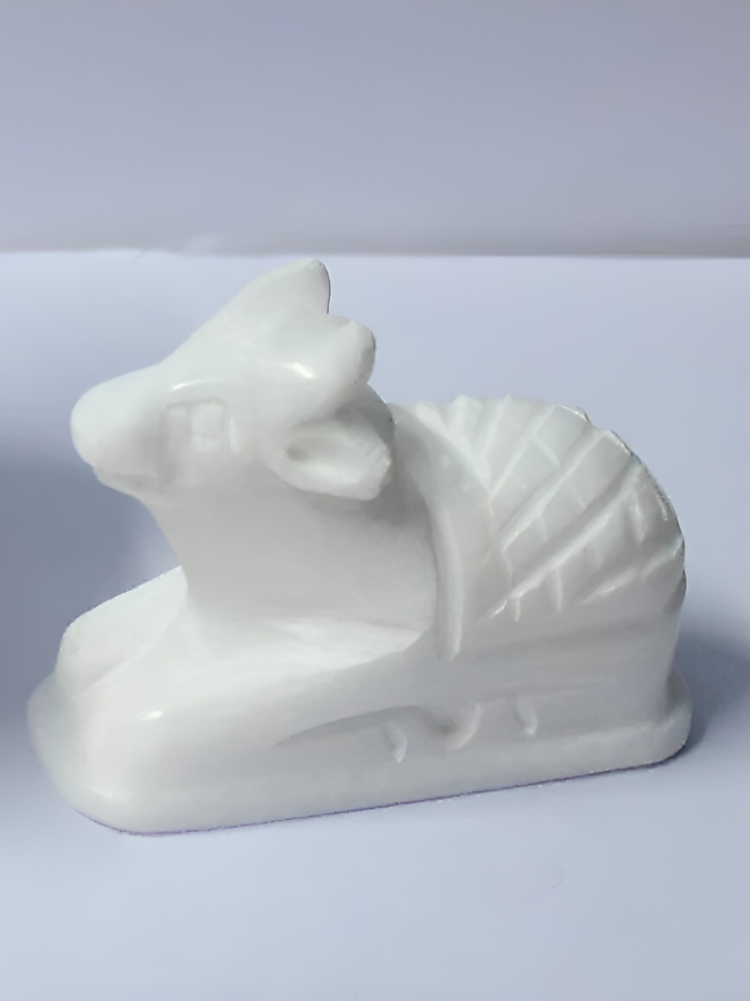 

Navyaksh White Marble Nandi Idol Showpiece