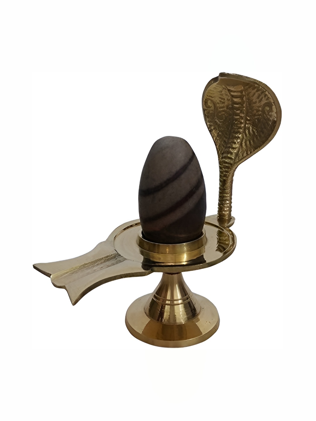 

Navyaksh Gold Toned Shivling with Abhishek Patra Showpiece