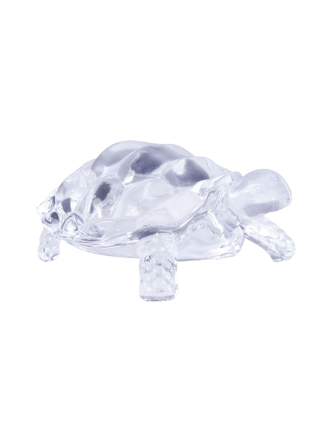 

Navyaksh Transparent Crystal Glass Tortoise Plate Decorative Showpiece