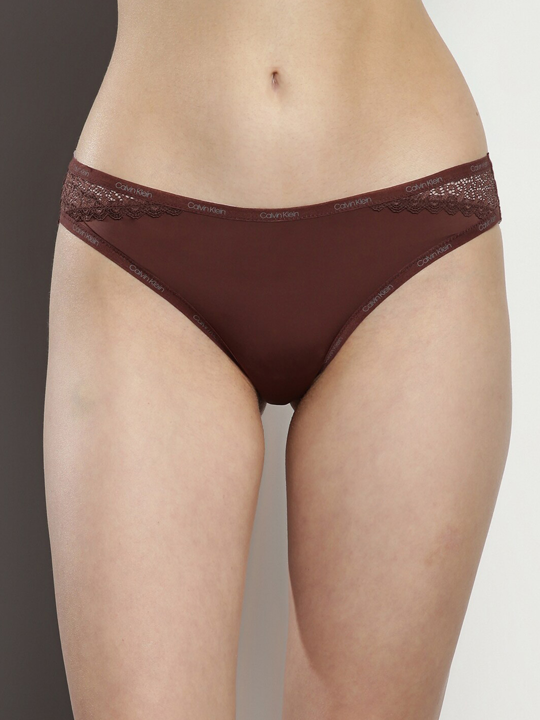 

Calvin Klein Low Rise Bikini Briefs, Brown